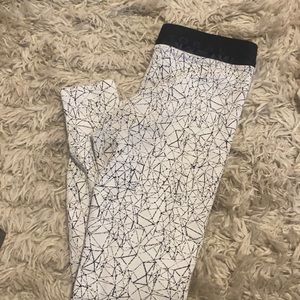 Womens KORAL leggings. Black and white. Worn twic